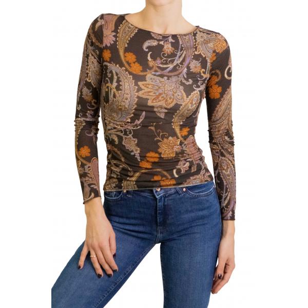 Maglia misto cashmere fantasia 